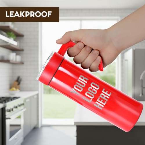 Image of Custom Logo 20 oz Skinny Tumbler, Personalized Business Gift