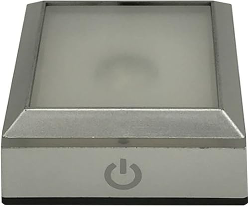 Miniatura 5 de Andy's Orchids Soporte de luz de cristal LED, base de pantalla de luz cambiante, soporte de exhibición de lámpara de cristal, estatuas de cristal