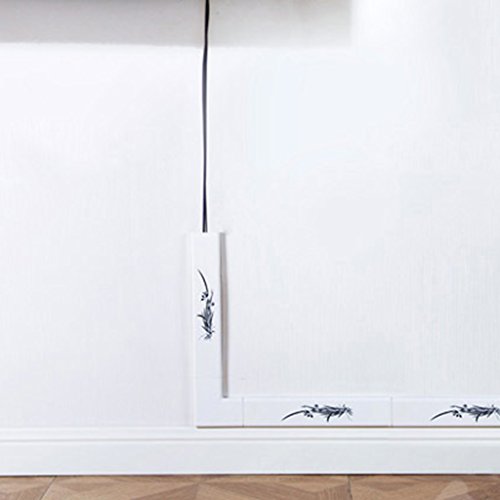 Meri Shopp Cord Management System for TV/Computer/Home Entertainment Corner White 4