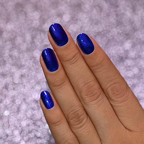 Image of ILNP Midnight Kiss - Rich Cobalt Blue Shimmer Nail Polish