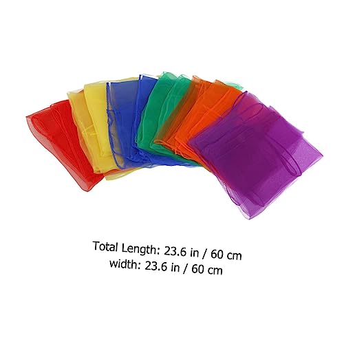 Dance Silk Scarf Boys and Girls Scarves Small Silk Veil Light Weight Random Color2