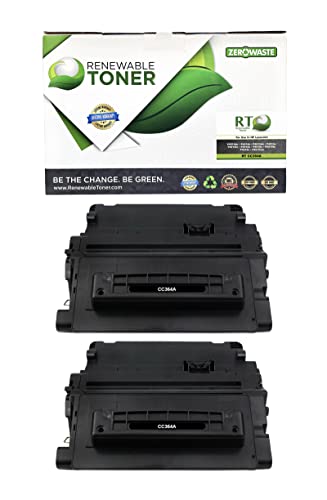 Renewable Toner 64A Compatible Replacement for HP 64A CC364A Laser Jet Printers P4014 P4015 P4515 P4515 Black Printer Cartridge (Pack of 2) Renewable Toner 64A Compatible Replacement for HP 64A CC364A Laser Jet Printers P4014 P4015 P4515 P4515 Black Printer Cartridge (Pack of 2)