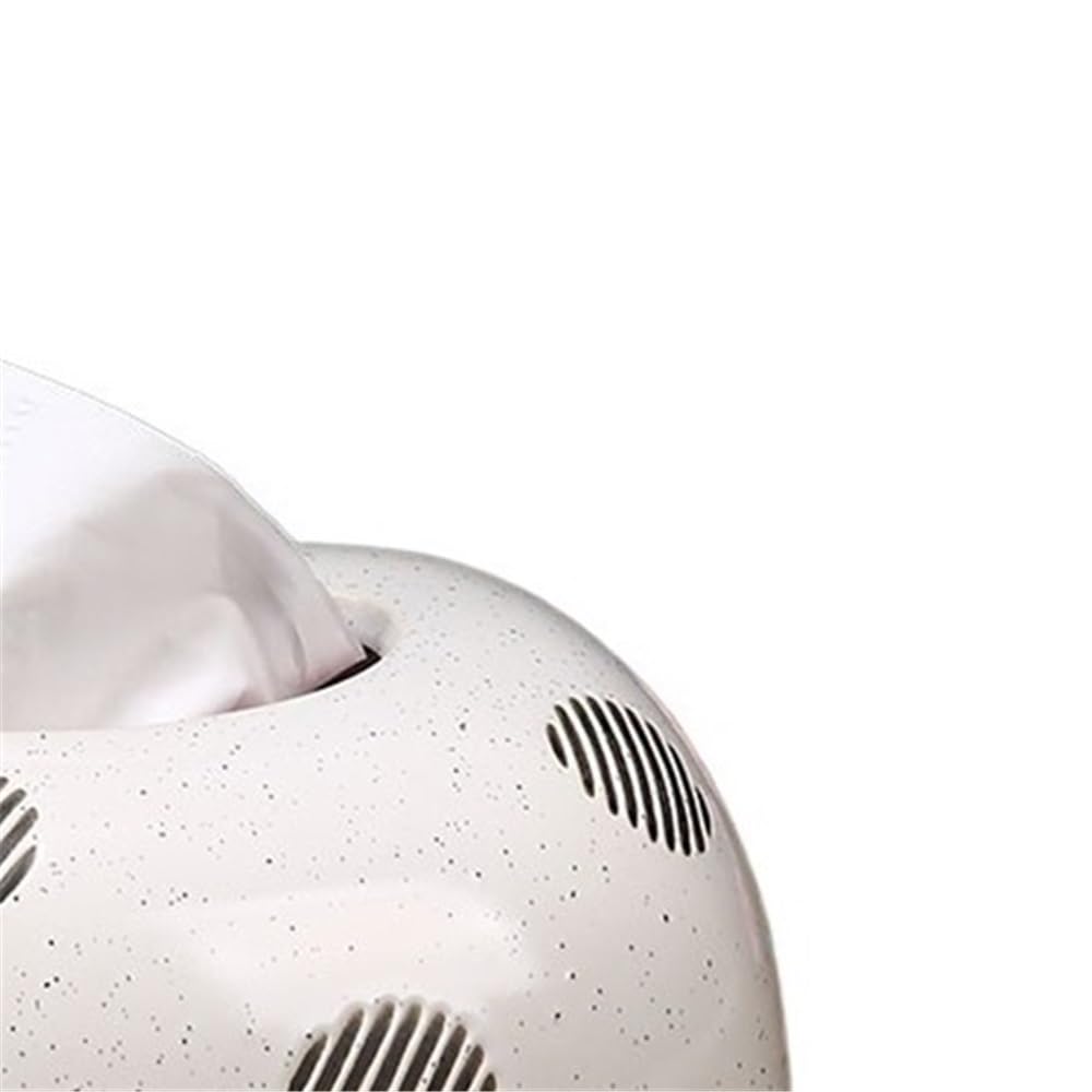Pudełko na chusteczki Pudełko na chusteczki prosty okrągły wzór do salonu ceramiczne pudełko na serwetki Uchwyt na serwetki z papieru chusteczkowego