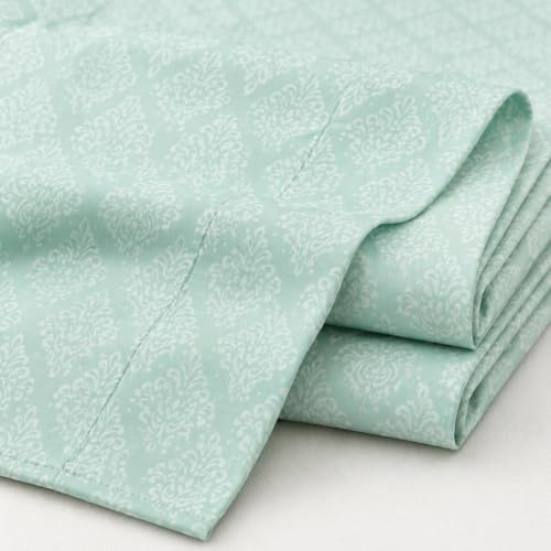Image of DECOR2ADMIRE 400 TC Cotton Bedsheet with 2 Pillow Covers, Premium Damask Self Design Bed Sheet for Double Bed (Green, Double King)