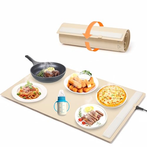 Saphe Electric Warming Tray - Portable Food Warmer with 3 Temp Settings