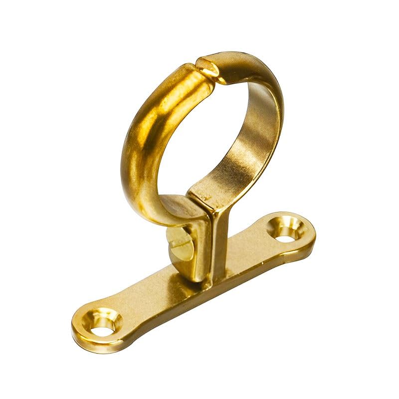 Bag of 10-15mm Cast Brass Screw-On Pipe Bracket (Known as Pipe Brackets/Pipe Supports/Pipe Clip / 15mm Pipe Clips/Brass Pipe Clips Also Available in 15mm, 22mm, 28mm, 35mm, 42mm and 54mm)