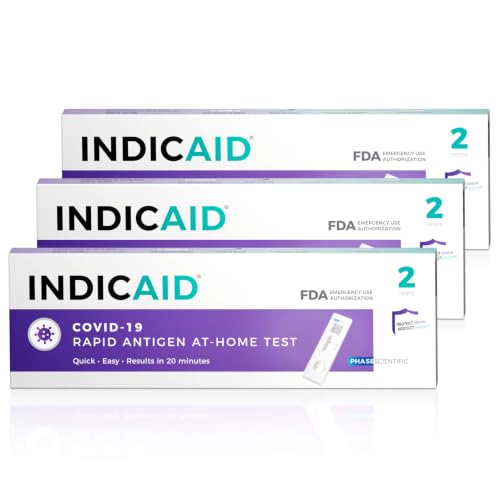 INDICAID COVID-19 Antigen Rapid Test, FDA EUA-Authorized OTC, HSA/FSA