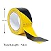 SINGHAL Floor Marking Tape - 2 Pack Black & Yellow Hazard Tape, 2