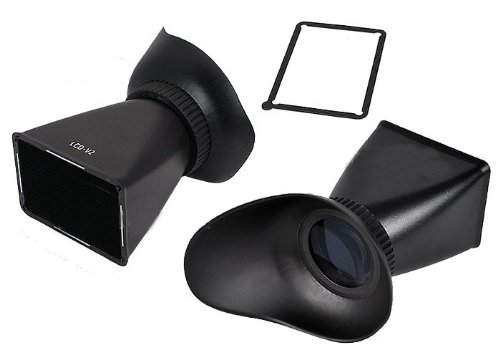 Fotga 2,8 x 3 "LCD Viewfinder Loupe Viseur en caoutchouc Extension V4 pour Sony NEX - 3/NEX - 5