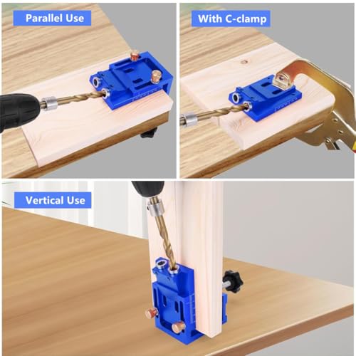 Gabarit de trou de poche pour corriger les assemblages de bois mal alignés - 3