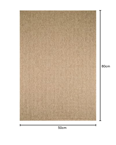 Tapis extérieur et intérieur résistant beige style bohème - 3