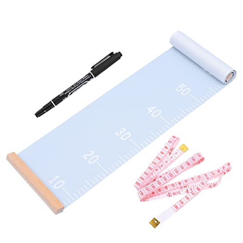 ERINGOGO Wooden Hanging Ruler for Boys and Girls Height Measuring Tape Canvas for Child Growth
