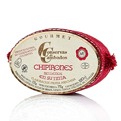 Chipirones rellenos en su tinta - 6/8 piezas, 111 gramos