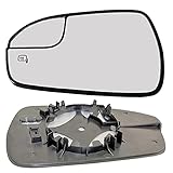 KYYET Left Driver Side Power Heated Convex Mirror Glass Compatible with 2013-2020 Fusion w/Rear...