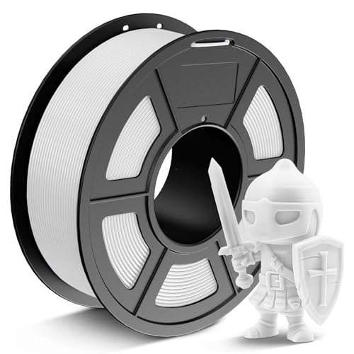 JAYO PLA+ Filament 1.75 mm, Filament PLA Plus Ã  rÃ©sistance plus forte pour imprimante 3D, PrÃ©cision dimensionnelle +/- 0.02 mm, Neatly Wound, Bobine de 1.1 kg (2.42 LBS, 330 M), PLA+ Blanc