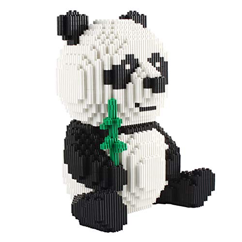 Larcele Panda Bausteine Spielzeug Bricks Tier Bauen Bauklötze,3689 Stücke KLJM-02 (Modell 2840) Mehrweg – Bild 8