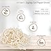 MTBHY Paper Shred Filler - 1/2LB Ivory Crinkle paper filler, Crinkle Cut for Gift Wrapping, Basket Filling, Birthdays, Weddings, Anniversaries, Valentines Day, and other occasions
