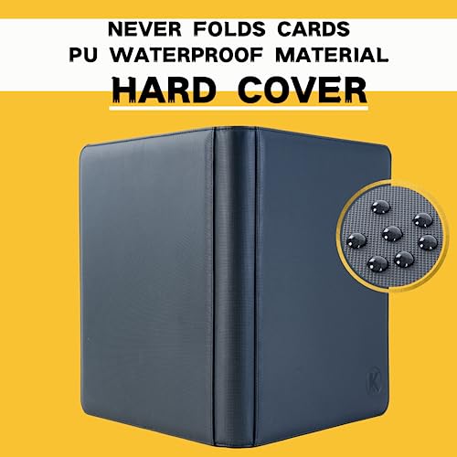 Top loader Binder, Holds 128+ Toploaders, 4 Pocket Top Loader Card Storage Case, Double-Sided Pockets for trading card in 3 x 4” Toploaders