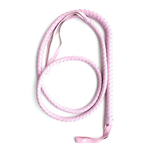 boowhol Mujer Hombre látigo larga Kournikova piel fesseln Bondage S & M Sex juguete flogger para adultos de 190 cm, rosa