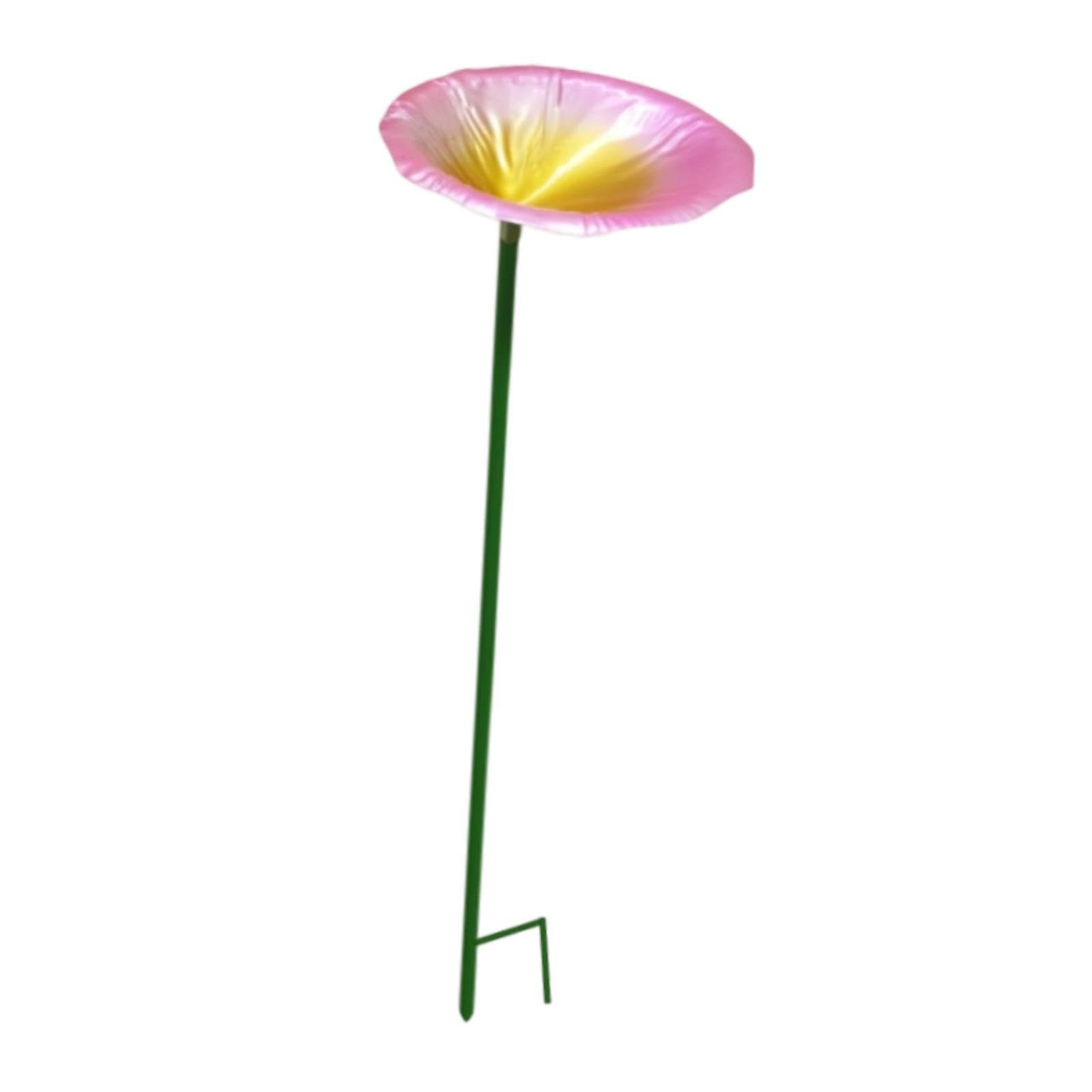 ARTISOUL® Bird Feeder Station Metal Ornament Metal Bee Cup for Outdoor Courtyard Patio Pink | Yard, Garden & Outdoor Living | Bird & Wildlife Accessories | Birdbaths-image-15
