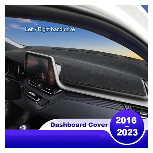 Parasol para salpicadero de Toyota C-HR 2016-2023 con borde rojo LHD 2
