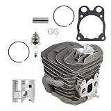 WPHYGMK Parti di Ricambio per Utensili 51 mm per Kit Cilindro pistone Meteor per Motosega Husqvarna 575 575XP 570 5372541-02 Riparazioni Facili