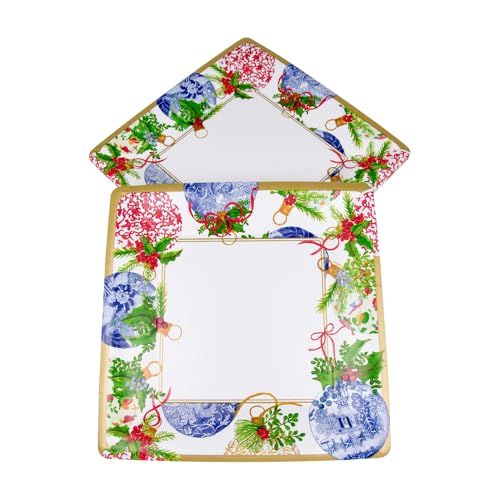 Caspari 15980DP Porcelain Ornaments Paper Dinner Plates thumb #2
