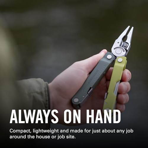 Image of LEATHERMAN, Rebar Multitool with Premium Replaceable Wire Cutters and Saw, Mossy Slate