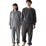 [Nutopia] スウェット 裏起毛 メンズ 上下セット 秋冬 (チャコール/3L)