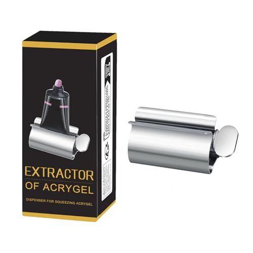 Toothpaste Squeezer - Stainless Steel Tube Squeezer Rollers | Metal Tube Presser | Tube Wringer for Hand Cream | Manual Toothpaste Dispenser Rollers, Stainless Steel Paste Wringer for Paint Cream