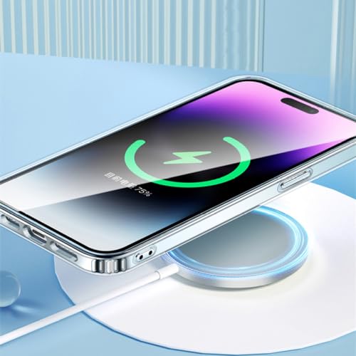 Étui magnétique antichoc pour iPhone 14 Pro Max couleur orange