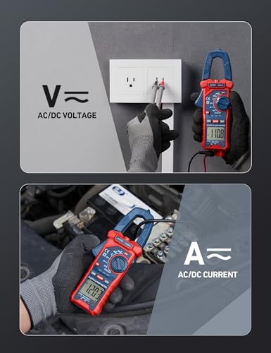 image for AstroAI Digital Clamp Meter Multimeter 4000 Counts Auto-ranging Amp Te