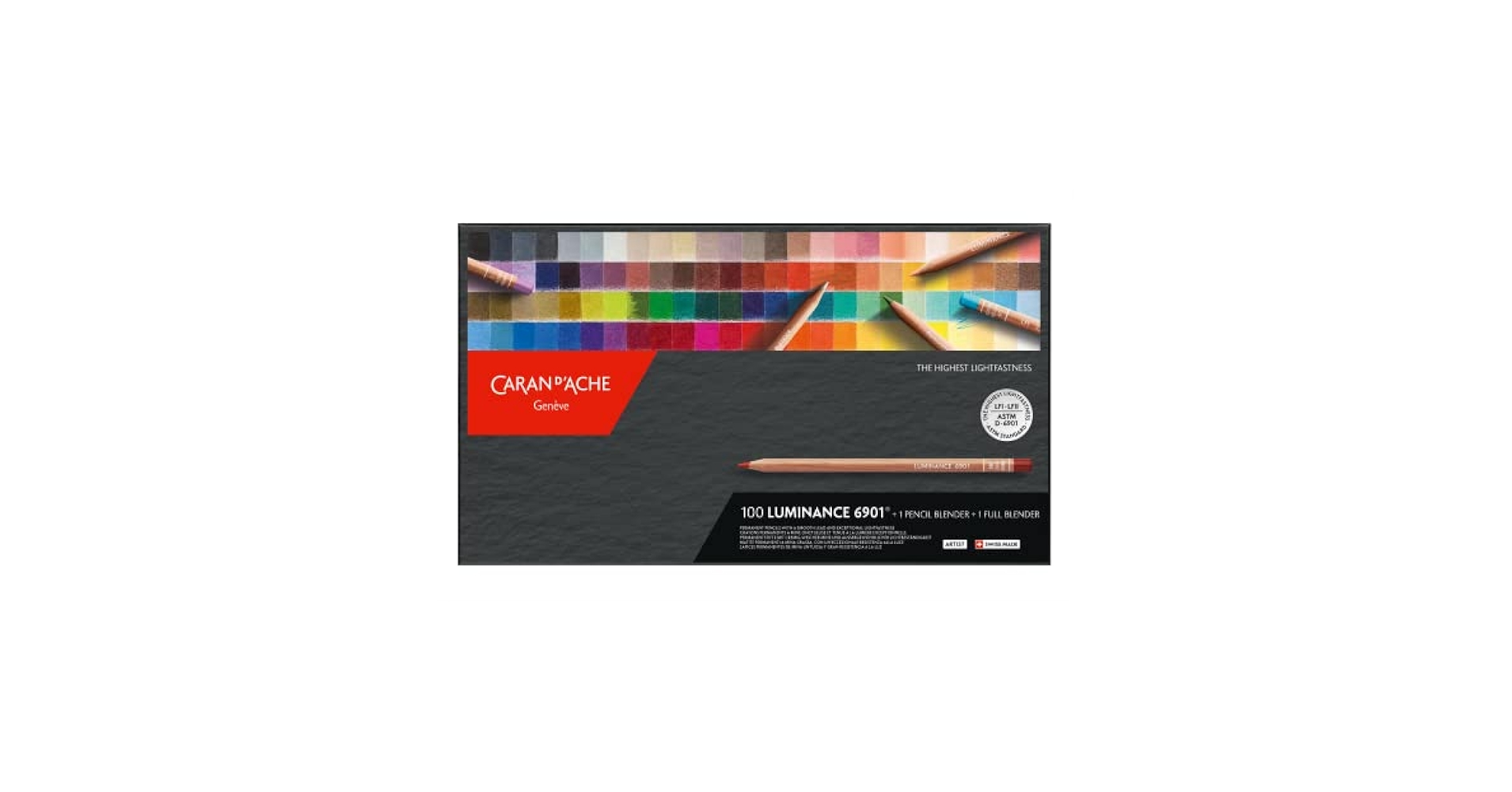 CARAN D'ACHE LUMINANCE 6901 100色セット Amazon.com: Caran d'Ache Luminance 6901 Box of 100