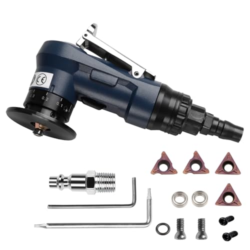 2 in 1 Air Chamfer Tool,Mini Pneumatic Chamfering Tool,45° Arc Corner Beveling Trimming Handheld...