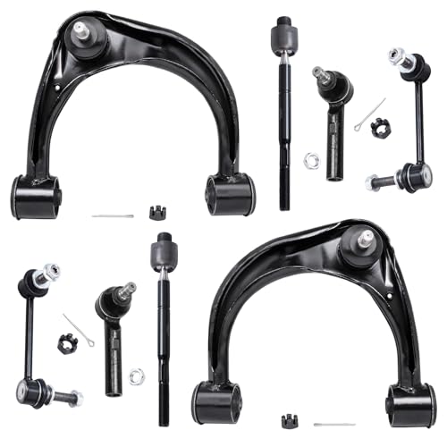 Image of Detroit Axle - 8PC Front Upper Control Arms, Inner and Outer Tie Rods and Sway Bars for 2003-2009 Lexus GX470 - [2003-2009 Toyota 4Runner] - 2007-2009 FJ Cruiser