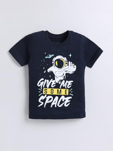Image of Amazon Brand - Jam & Honey Boys Cotton Graphic Printed Half Sleeves T-Shirt | Regular Fit | Soft & Breathable (Available in Pack of 3 & Pack of 5) (2 to 8 Years)