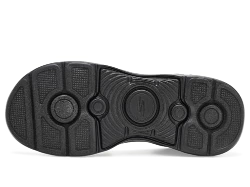 Skechers SKECHERS Womens On-The-Go Hands Free Slip-ins GO Walk Arch Fit 2.0 Sandals w/Shiny Yarn Black/Black 8 B - Medium