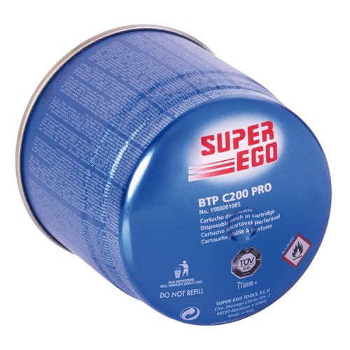 Rothenberger Super Ego m286370 – Gaskartusche C200 mit Sicherheitsventil...
