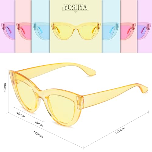 Image of Retro Vintage Narrow Cat Eye Sunglasses for Women Clout Goggles Plastic Frame