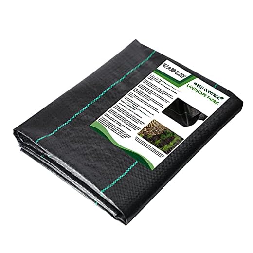 WAENLIR Heavy Duty 3oz Weed Barrier Landscape Fabric,Premium Durable Weed Blocker Cover,Outdoor Gardening Weed Control Mat 3ft x15ft