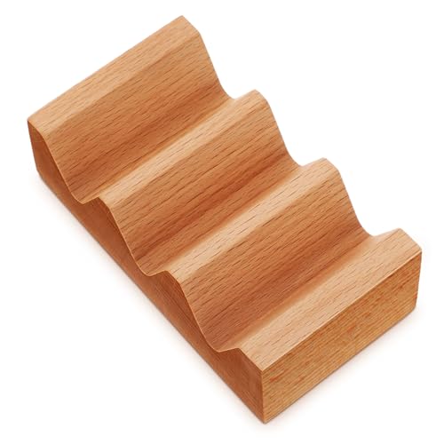 Cabilock Hand-polished Wooden Sushi Holder Versatile Restaurant Serving Tray Compact Design Easy Maintenance
