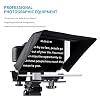GVM Teleprompters for ipad Smartphone Tablet DSLR Camera Portable 10.5 Teleprompter Kit with Remote Control & App,Solid Aluminum Constructions,Colorless Spectroscope,Ultra HD Wide-Angle Lens