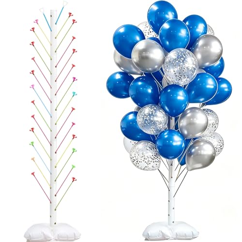Kit de support de colonne de ballons, hauteur réglable avec base, support de tour pour décoration de fête intérieure et extérieure, mariage, Noël,...