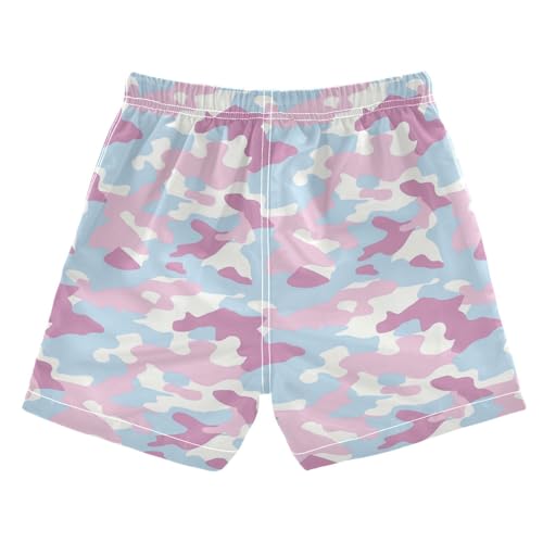 JUNZAN Sky Blue Boys Swim Trunks Toddler Swimming Trunks for Boy Beach Swim Shorts Camo2