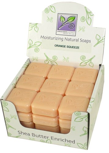 Australian made French milled Orange Squeeze guest soaps (36 bars)