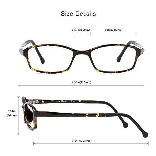 Image of VisionGlobal Blue Light Blocking Glasses for Kids, Anti Eyestrain and Blurry, Computer Reading Glasses, Anti Glare