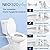 LUXE Bidet NEO 320 Plus - Patented Bidet Attachment for Toilet Seat, Innovative Hinges to Clean, Slide-in Install, Advanced 360° Self-Clean, Warm, Dual Nozzles, Feminine & Rear Wash (Gold)