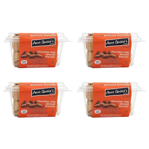 Aunt Gussie's - Sugar Free Wheat Chocolate Chip Almond Biscuits - 4 Pack