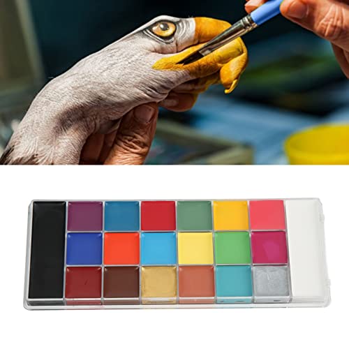 20 cores de óleo de pintura corporal facial, paletas de maquiagem de pintura facial paletas de pintu