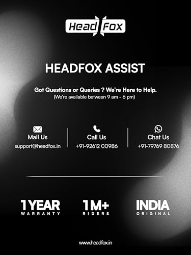 Image of HEADFOX N2F Track Full Face Bluetooth Helmet for Bike | Waterproof Smart Helmet for Men & Women | Built-in Bluetooth for Calls, ENC, Music & GPS | Voice Assist | ISI Certified